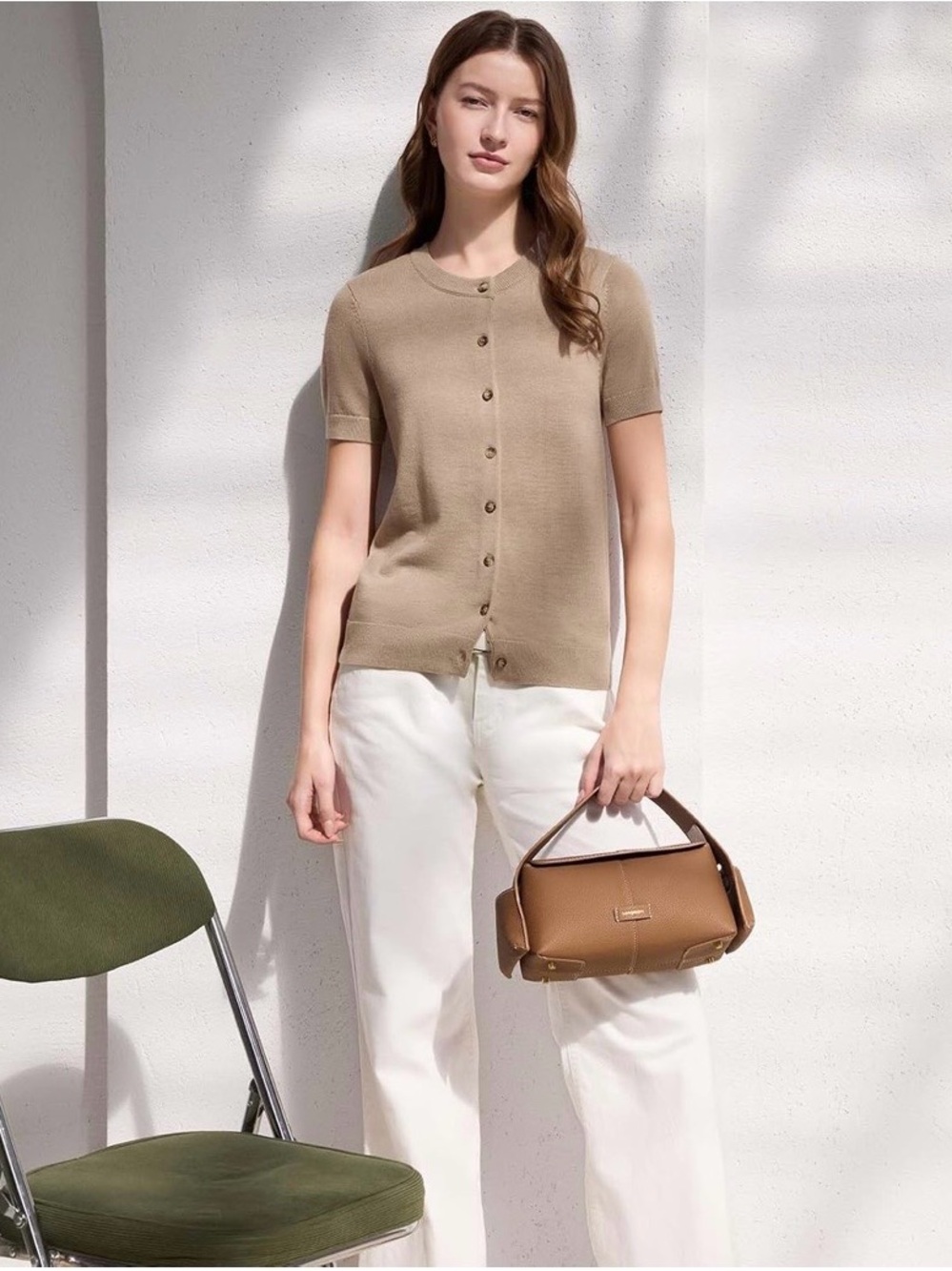 Amazon Mocha Muse Knit Button Top 🤎✨